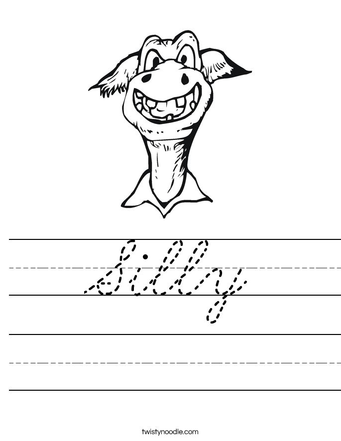 Silly Worksheet