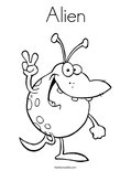 Alien Coloring Page