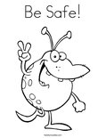 Be Safe! Coloring Page
