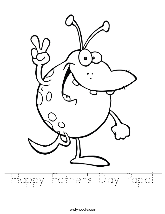 Happy Father's Day Papa! Worksheet