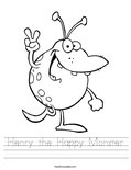 Henry the Happy Monster Worksheet