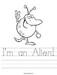 I'm an Alien! Worksheet