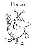 Peace Coloring Page