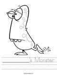 __________'s Monster Worksheet