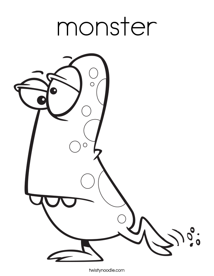 monster Coloring Page