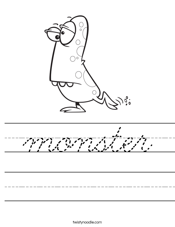 monster Worksheet