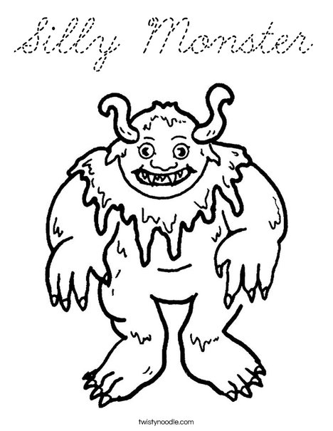 Monster Coloring Page
