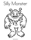 Silly Monster Coloring Page