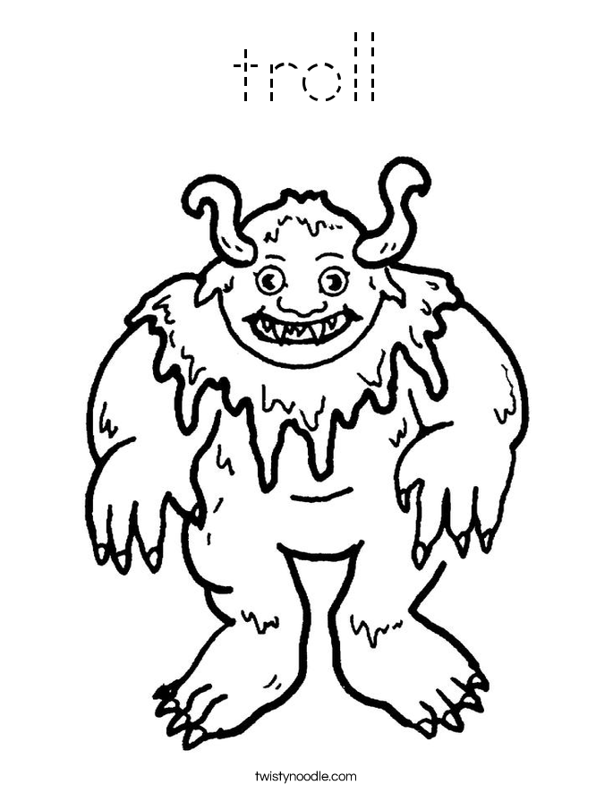 troll Coloring Page