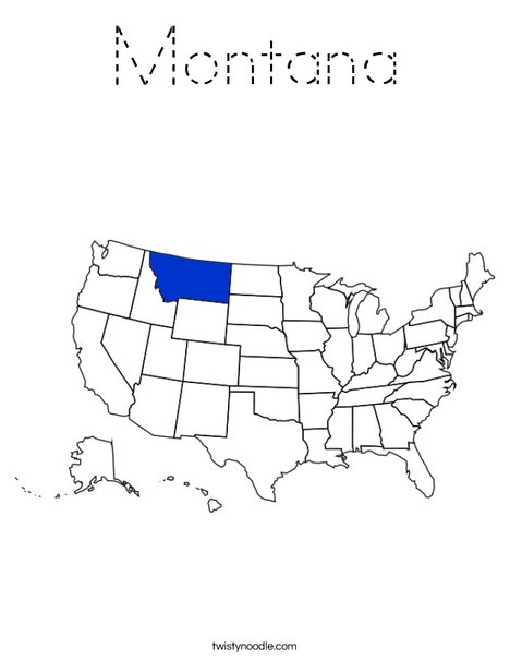 Montana Coloring Page