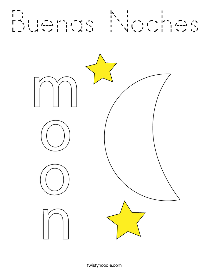 Buenas Noches Coloring Page