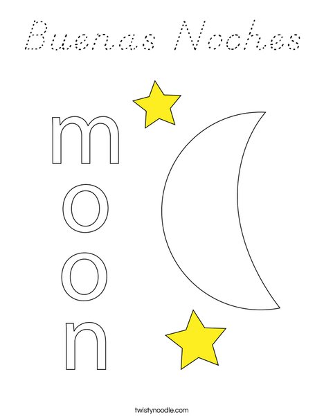 Moon Coloring Page