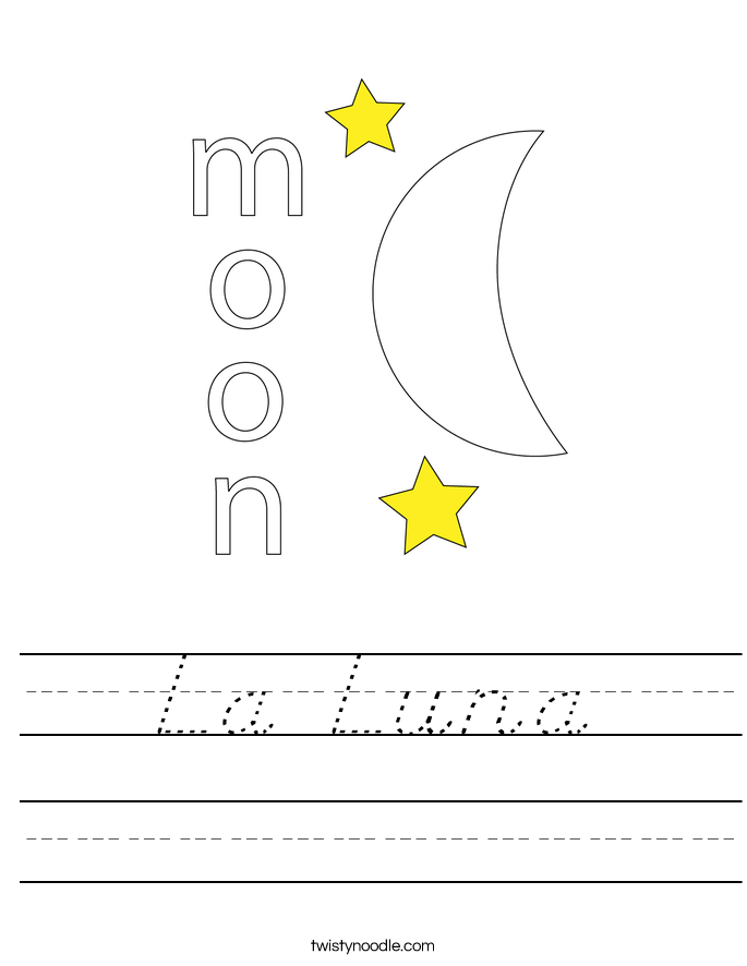 La Luna Worksheet