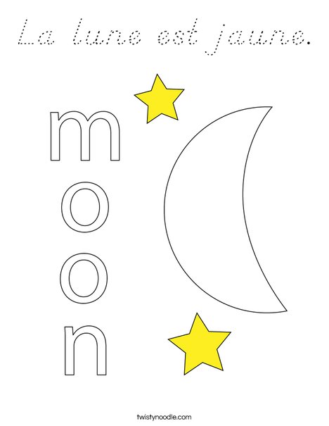 Moon Coloring Page