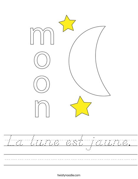 Moon Worksheet