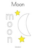Moon Coloring Page
