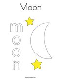 Moon Coloring Page