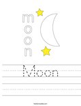 Moon Worksheet - Twisty Noodle