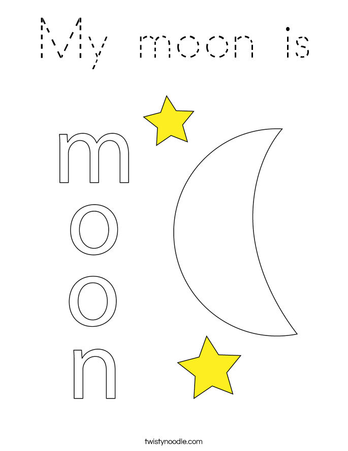 My moon is Coloring Page