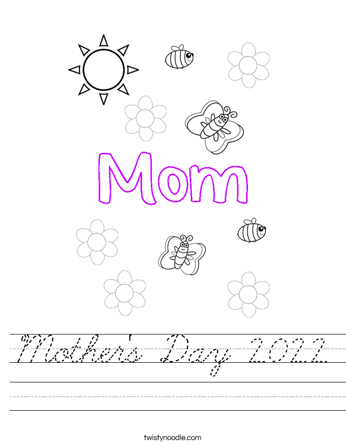 Mother's Day 2022 Worksheet
