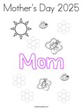 Mother's Day 2025 Coloring Page