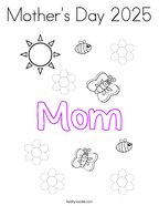 Mother's Day 2025 Coloring Page