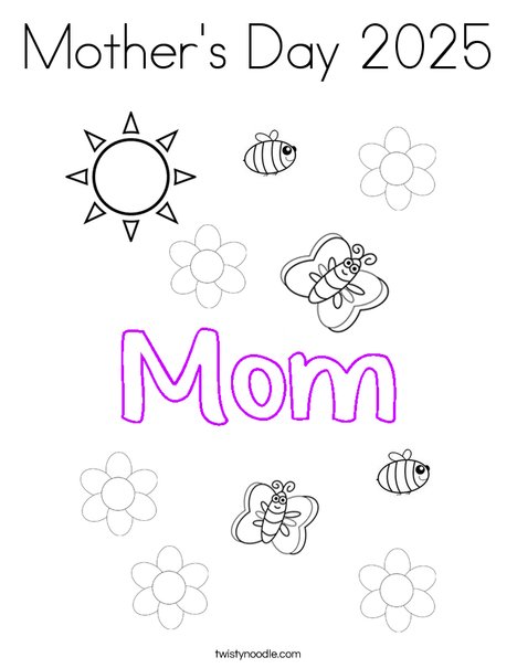 Mother's Day 2016 Coloring Page