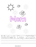 Mother's Day 2025 Handwriting Sheet