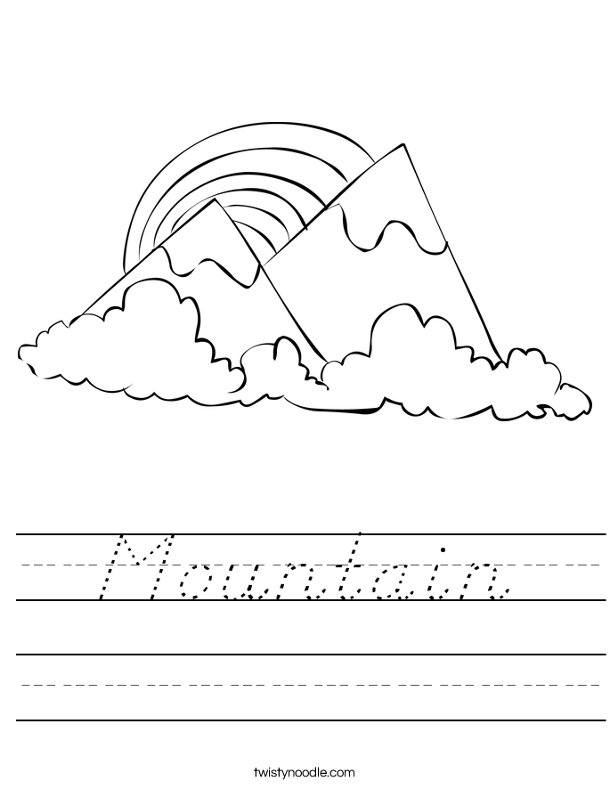 Mountain Worksheet