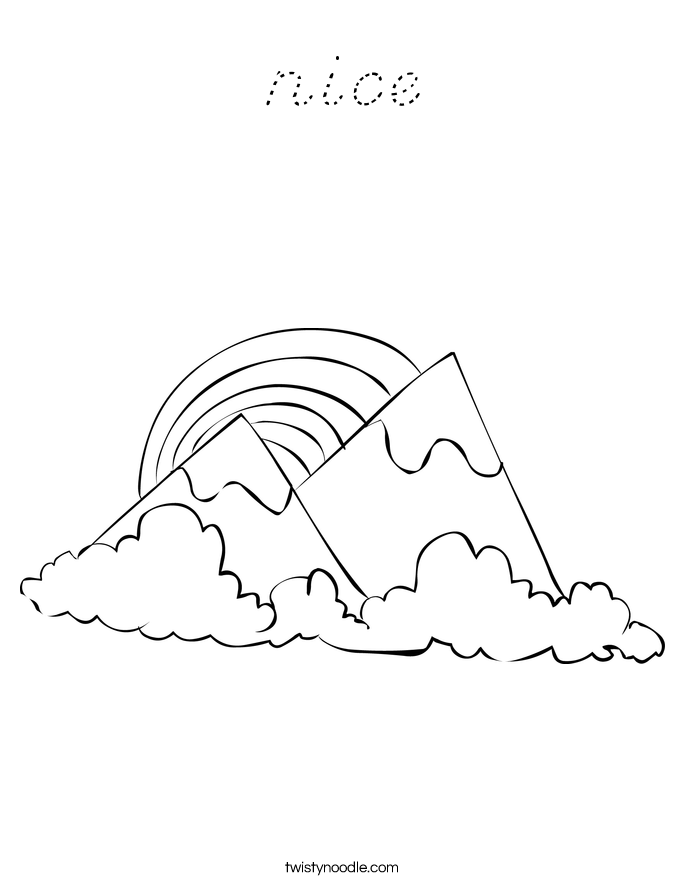 Nice Coloring Page D Nealian Twisty Noodle Nice Coloring Page D Nealian Twisty Noodle
