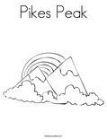 Pikes PeakColoring Page