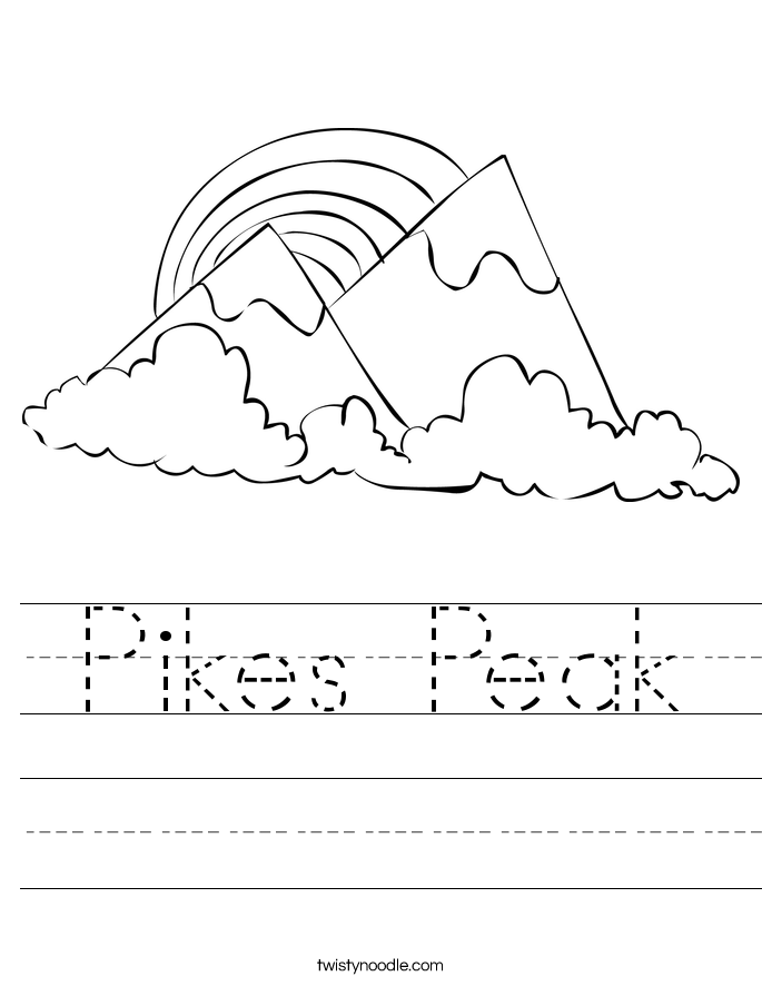 Pikes Peak Worksheet