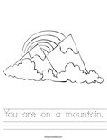 You are on a mountain. Worksheet