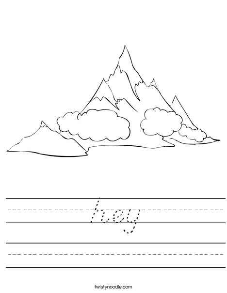 Mountain Worksheet