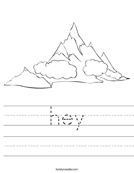 Mountain Worksheet