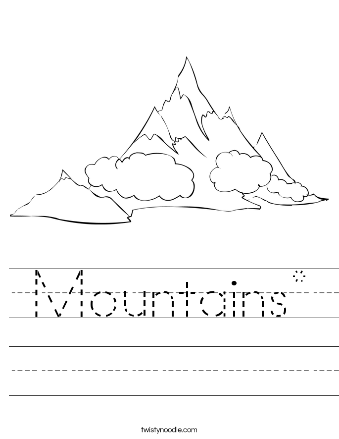 Mountains* Worksheet