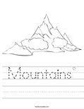 Mountains* Worksheet