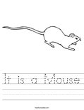 It is a Mouse Worksheet