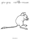 gris-gray    ratón-mouseColoring Page