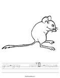 gris-gray    ratón-mouse Worksheet