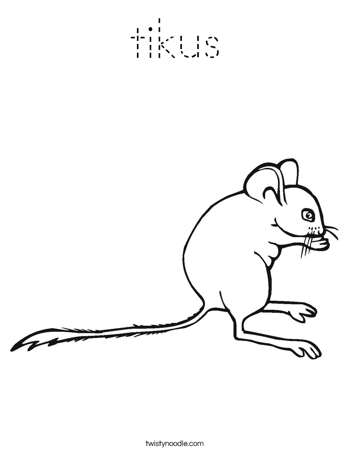 tikus Coloring Page