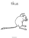 tikus Coloring Page
