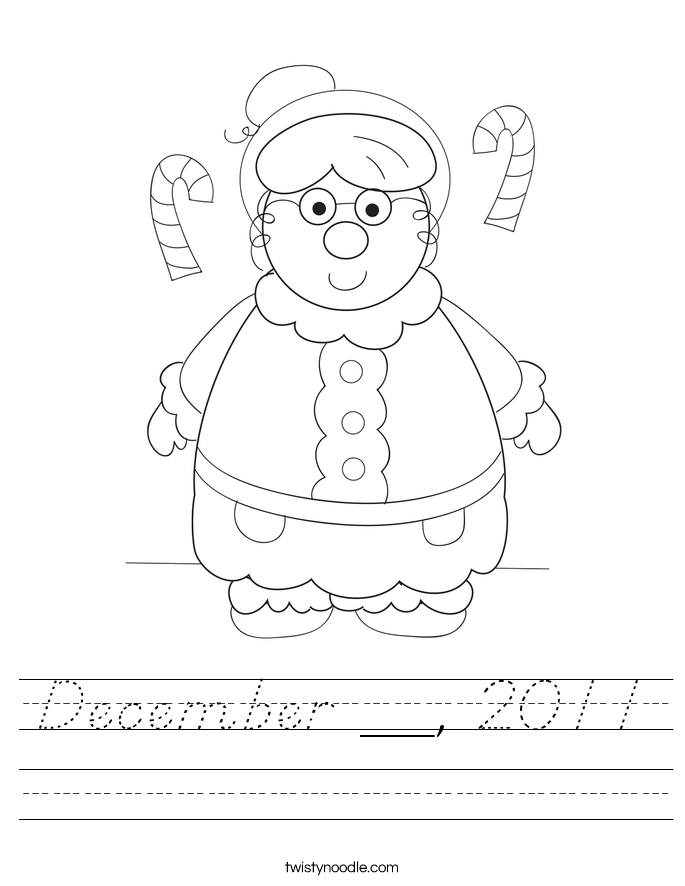December __, 2011 Worksheet