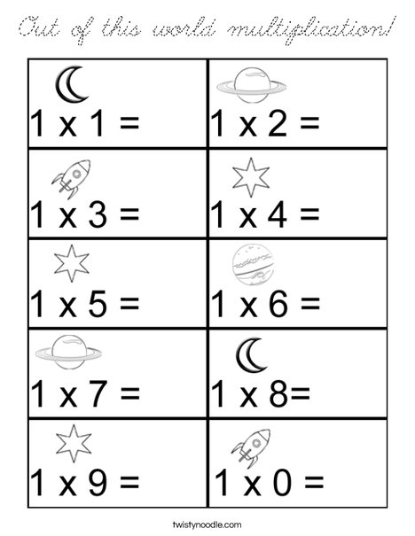Multiplication (1) Coloring Page