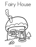 Fairy HouseColoring Page