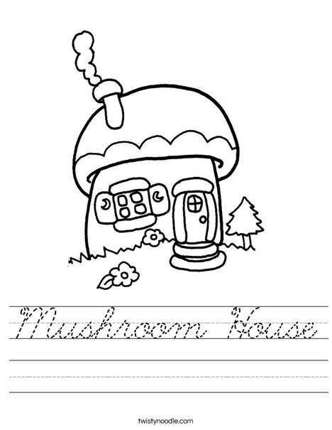 Mushroom Cottage Worksheet