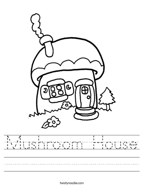 Mushroom Cottage Worksheet