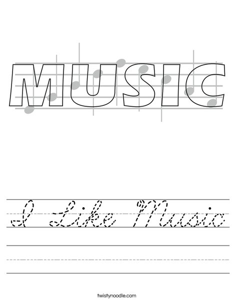 Music Worksheet
