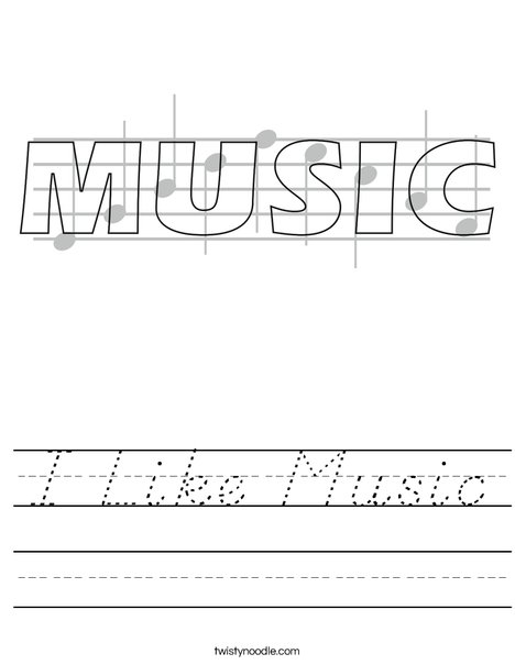 Music Worksheet