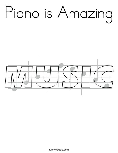 Music Coloring Page